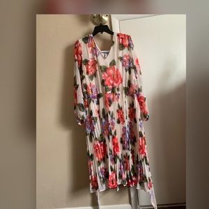 Lane Bryan Floral Print Plus Size Dress